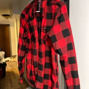 Red and Black retry Checkered Shirt